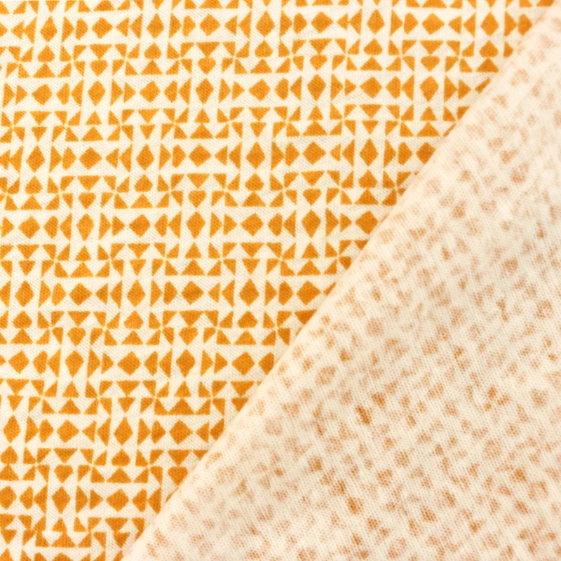 Hot selling 50% linen 50% cotton printed single jersey Eco-friendly yellow knit fabric for child clothing