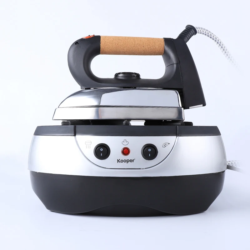 Classical model steam generator iron with cord rewinding & wooden cord