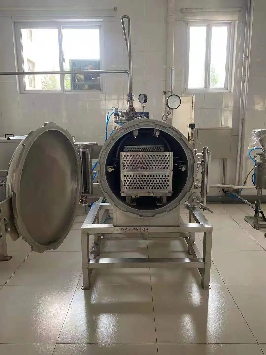 Industrial high temperature water bath Sterilization Kettle steam spray sterilization pot