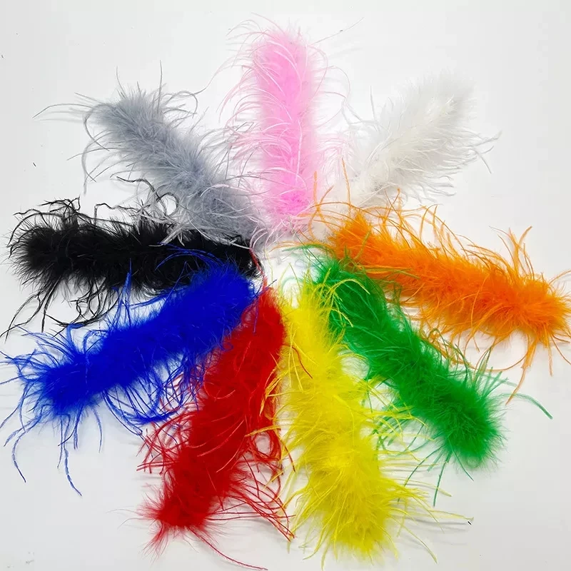 2022 New Arrival Long Ostrich Feather Clap Bracelets Fashion Slap Band Detachable Wristband Turkey feather cuff