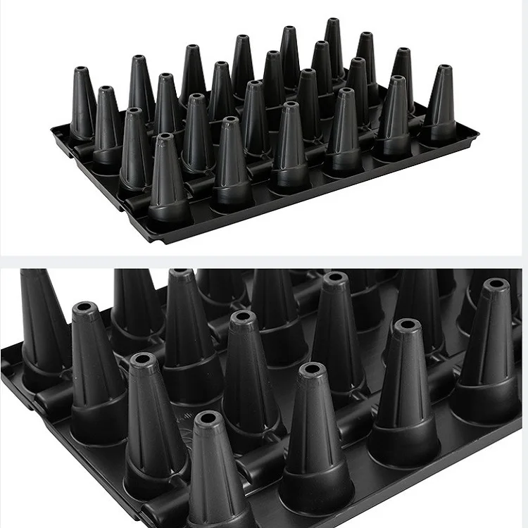 24 Cell Strawberry Seedling Tray  PS Material Grooved Drip Irrigation  Easy Nutrient and Water Management, Deep Hole Design