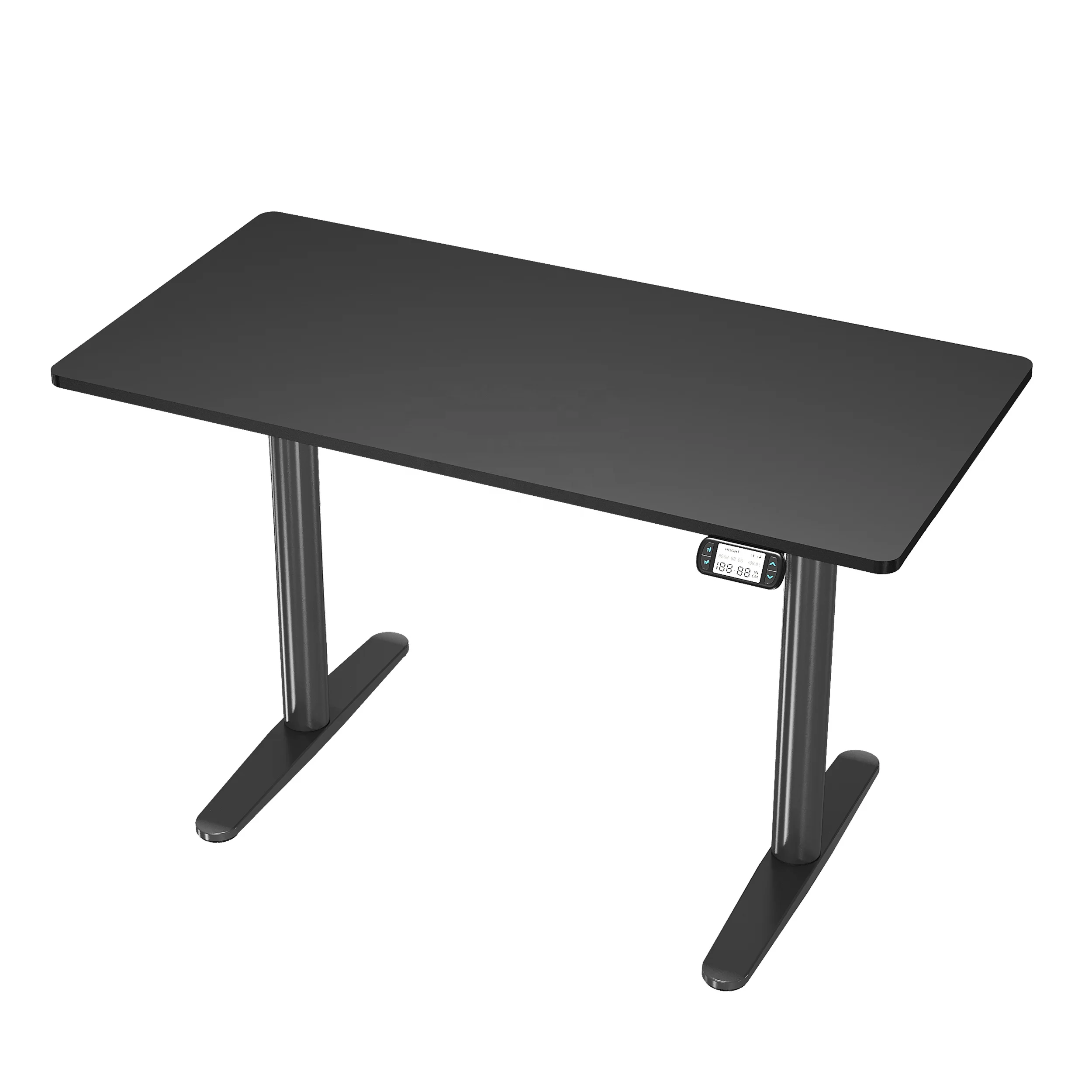 V-mounts office executive desk adjustable height electric desk with 2-section round column VM-JSD2-03-1P