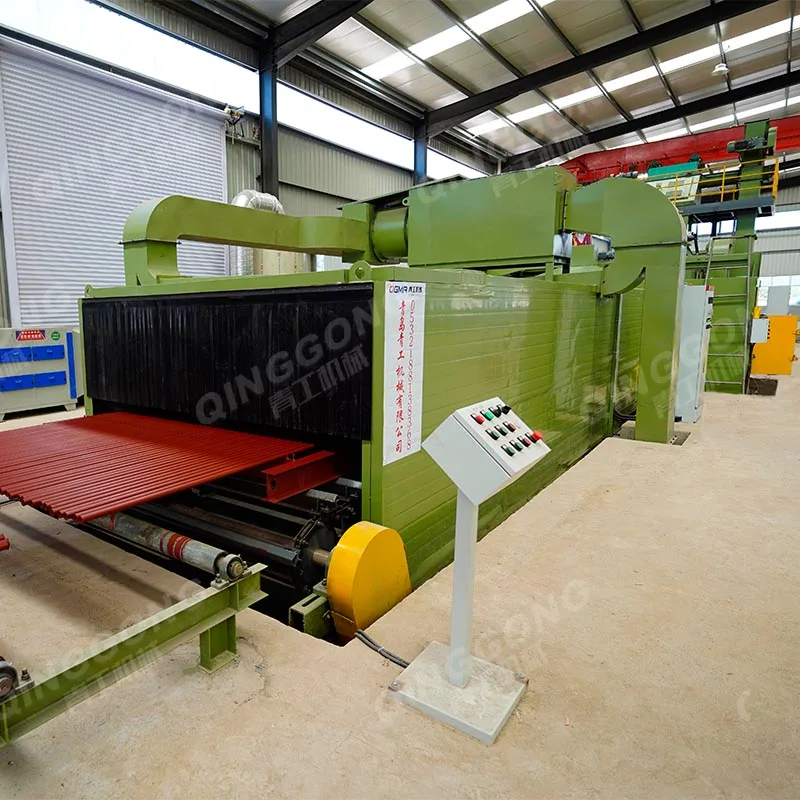 Steel plate beam surface automatic blasting painting line shot blasting machine manufacturer