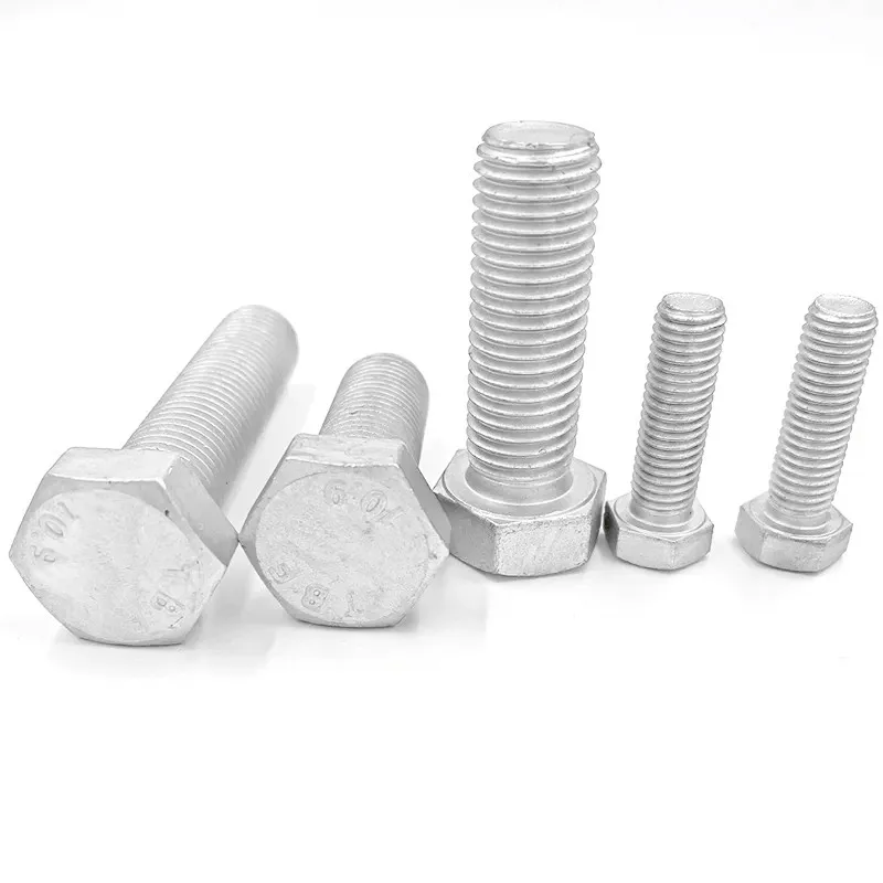 Factory Hot Sale High Quality Dacromet Hex Head Bolts DIN933 Carbon Steel Grade 10.8 M6 M8 M10 x 40mm 10mm M22 Hex Bolt