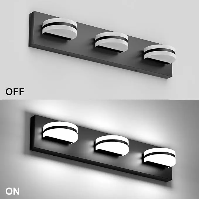 Rotatable Bathroom Light 3 heads 19in 15W Indoor vanity light for home hotel