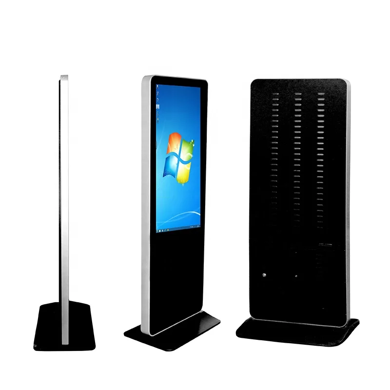 Free Cms Floor Standing Indoor Totem Digital Signage Monitor For Android Wifi Display Advertising Equipment