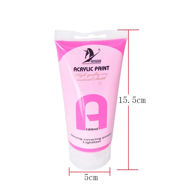 Artist Quality Non Toxic 180ml Bottles Acrylic Paint for Art DIY Outdoor project on Glass Wood Ceramics Fabrics Paper Canvas