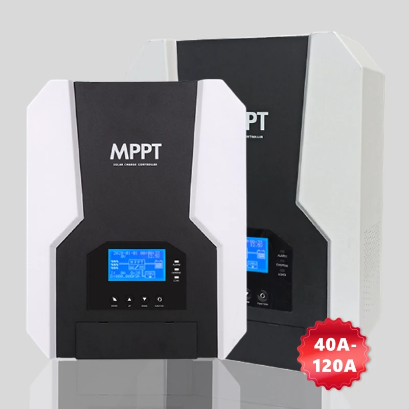 Свинцово-кислотный литий-ионный Lifepo4 батарея Регулятор 12V 24V 36V 48V Авто 40 60a 80 100 amp 120a mppt Контроллер заряда для фотоэлектрических систем проектора