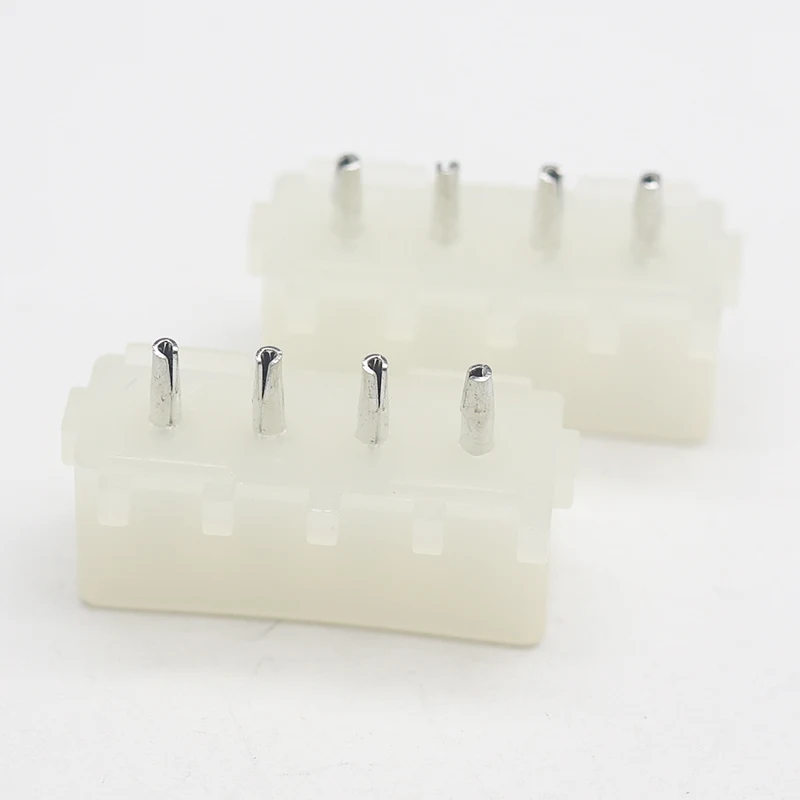 RUIST Denentech 5.08mm Height 10.4mm Wafer MX Type Single Row 180 Degrees Of Hollow 4pin Vertical DIP Solid Pin Header Connector
