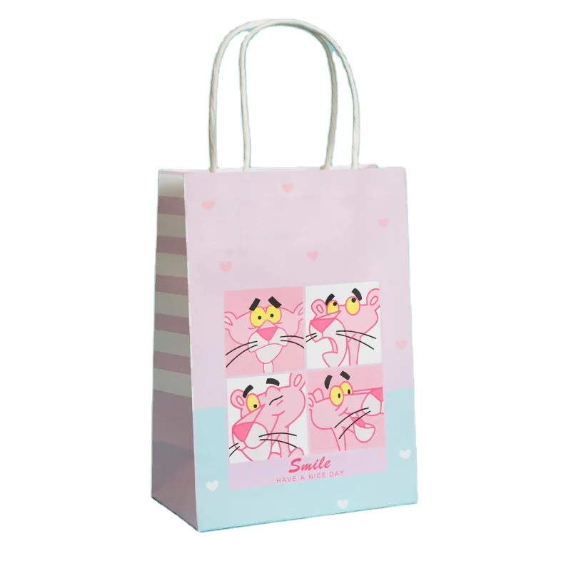 Wholesale Shopping Paper Bag Candy Chocolate Packaging Bags Cartoon Gift Paper Bag for Children Gift