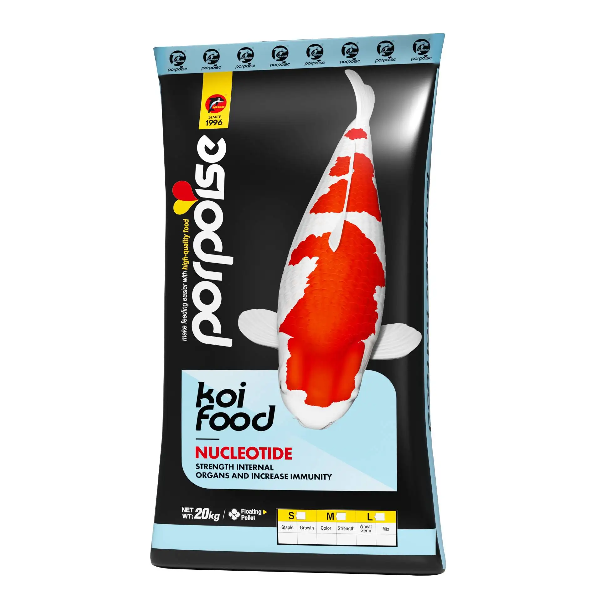 Manufacturer Wholesaler Premium Quality Koi food 20KG Color Enhancing New International Package