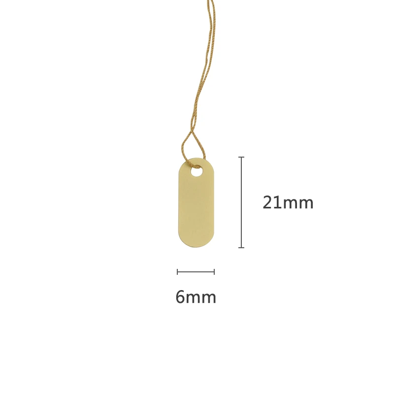 Custom Merchandise PVC Hanging Price Tag for Jewelry
