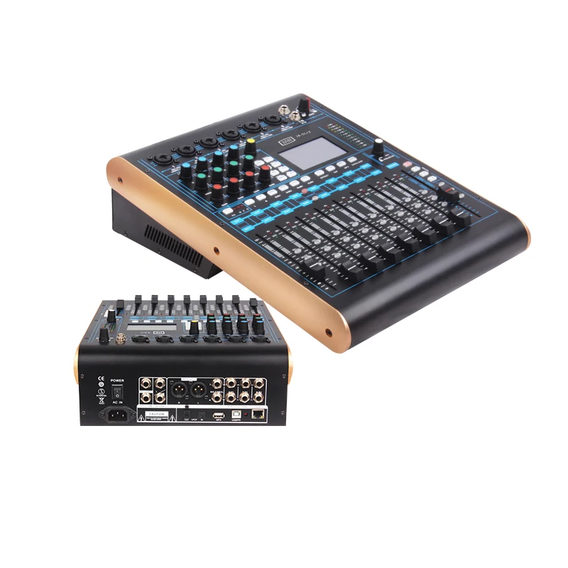 Jusbe professionalaudio2cvideo 6-канальный USB Профессиональный смешивания усилитель DJ микшер регулятор мощности аудио Плата усилителя