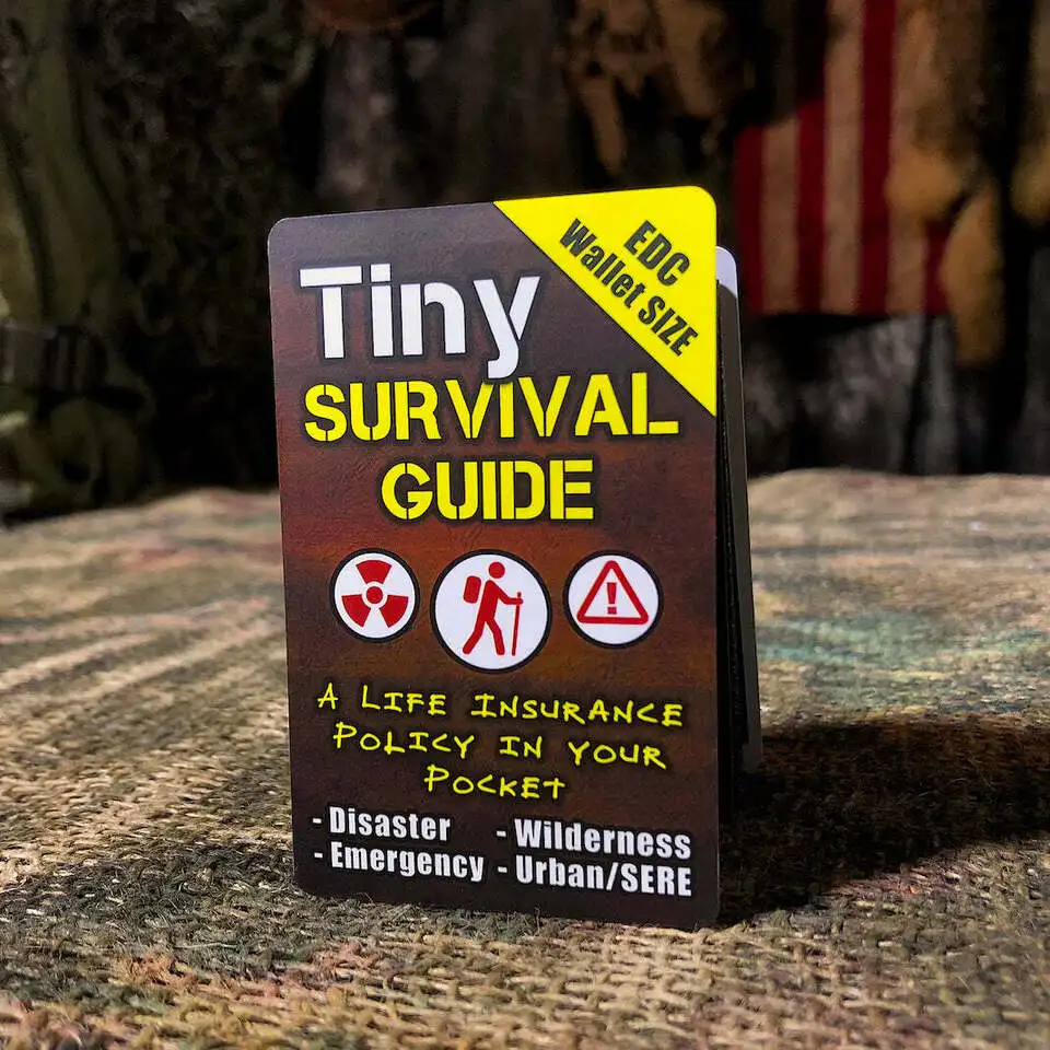 outdoor survival emergency tiny survival guide and first aid guide