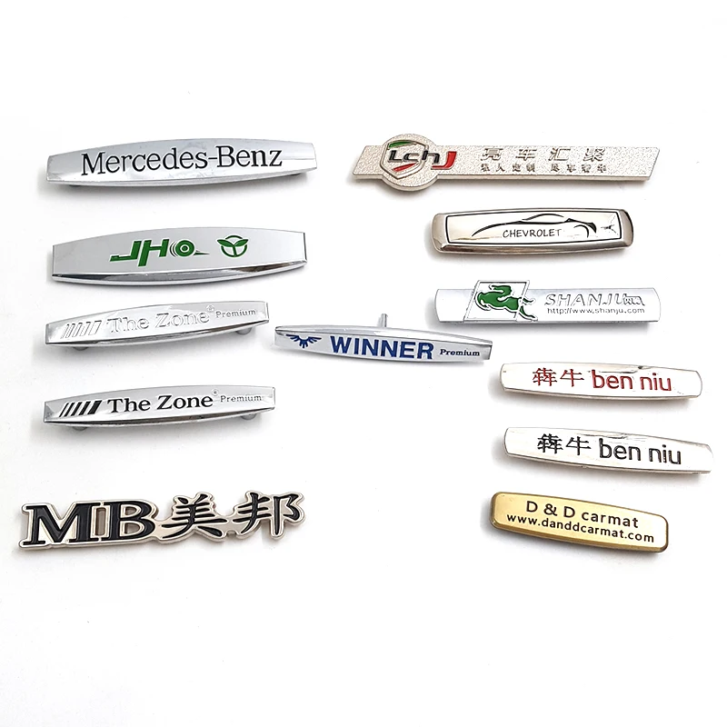 Handbag Logo Metal Name Plate Bag Accessories Gold Letters Metal Logo Label for Purse