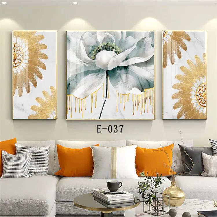 Creative, modern, high-quality, high-definition paintings, fashionable home decoration, 3D murals, crystal porcelain paintings