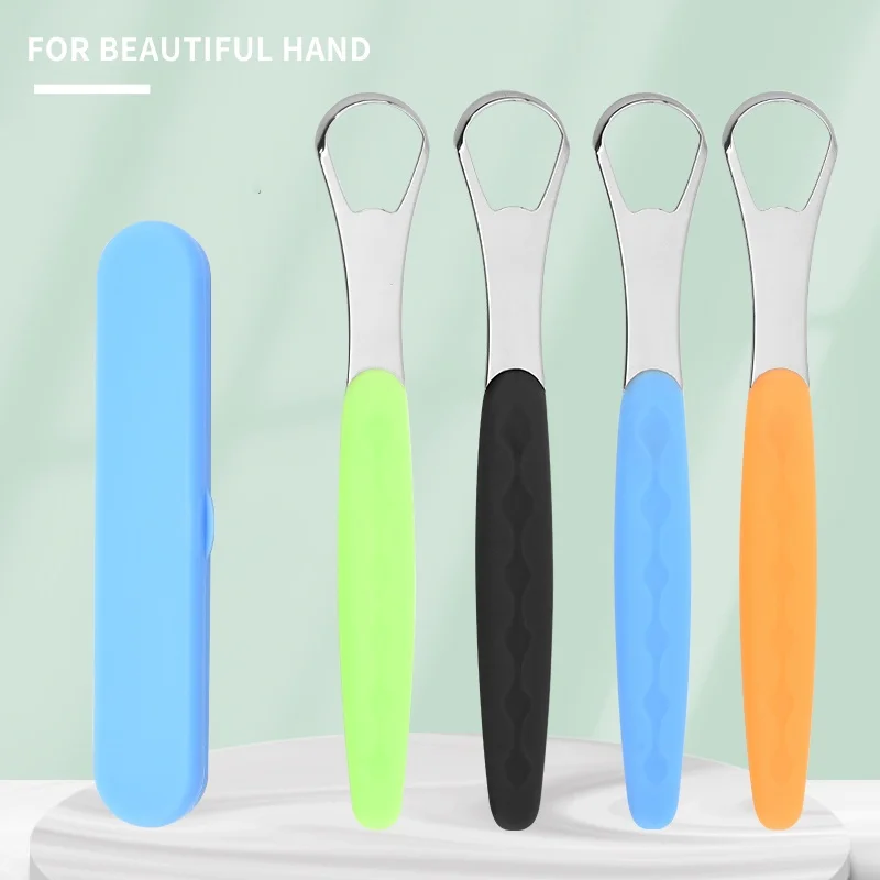 Factory wholesale low price Multifunctional Stainless steel Tongue Scraper Cleaner with Custom logo