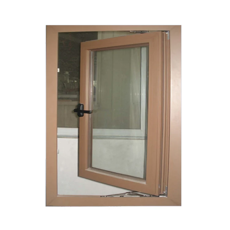 Aluminum Frame Casement Window Customized Color Double Tempered Clear Glass casement  Windows