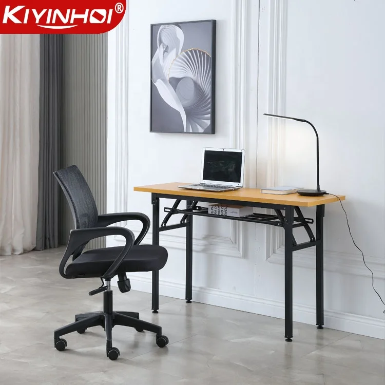 Promotion Shool Lap Executive Office Folding Desk and Chair conference meeting room furniture  Electric Reception Table Modern