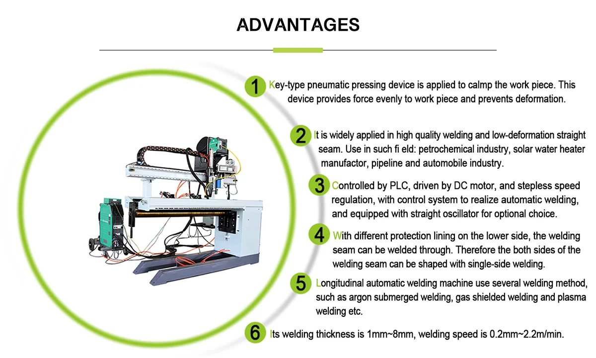steel tube seam welding machine automatic longitudinal seam welding machine