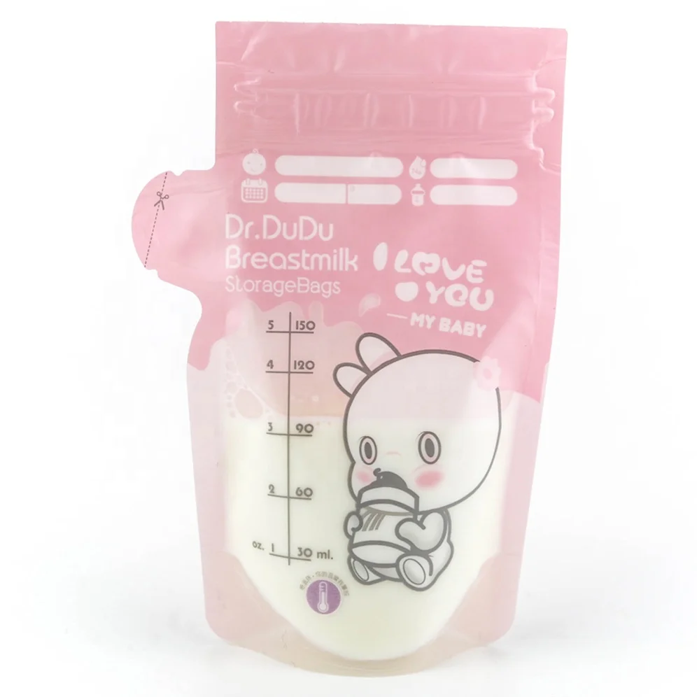 Высококачественный матовый пакет для хранения грудного молока с принтом младенцев пищевые пакеты сухого