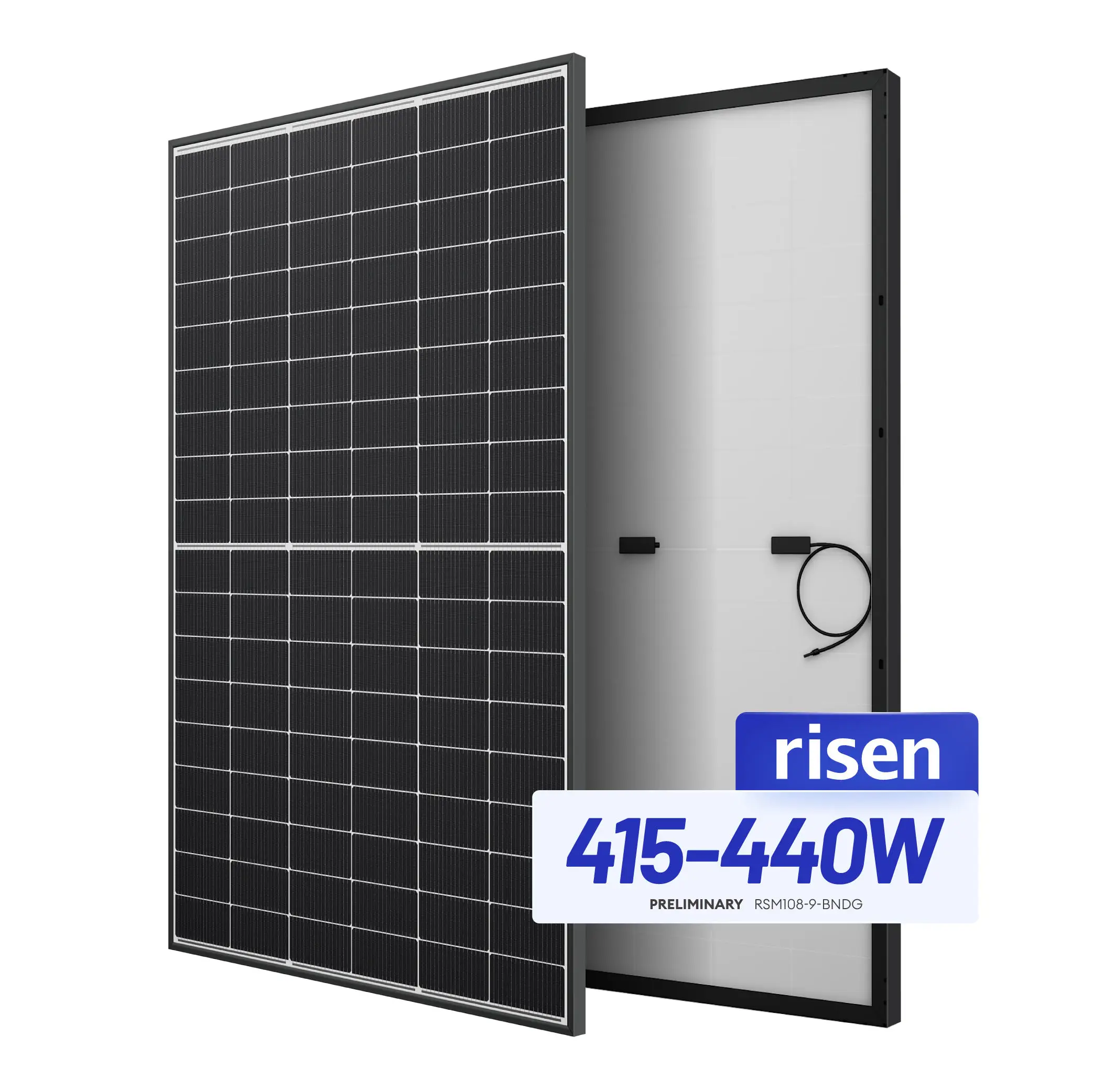 High Efficiency Risen N Type Topcon Solar Panel 415W 420w 425w 430w 435w 440W Monocrystalline House Solar Panels