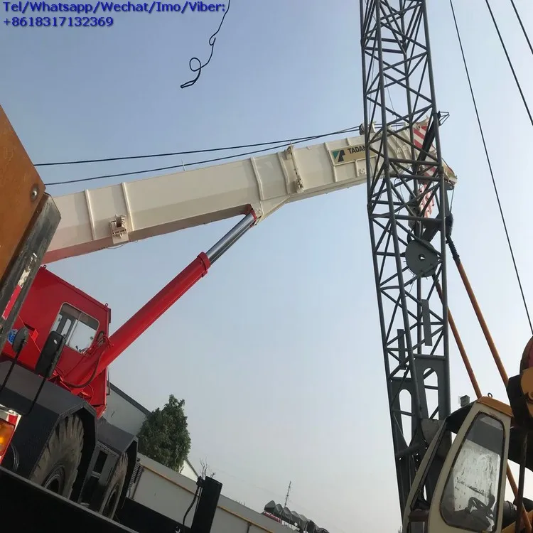 Good Performance Used Tadano TR500EX 50 ton Heavy Lifting Rough Terrain Truck Crane, Made in Japan Tadano Mobile Crane