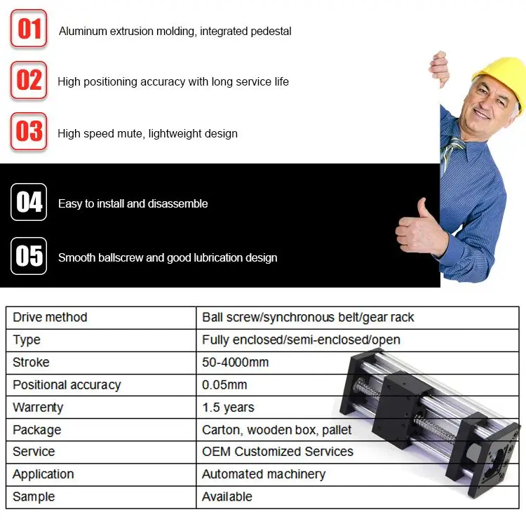 PEK Brand Linear Guide Rail   China Steel Profile Screw Linear Modul From Chinese Manufacture