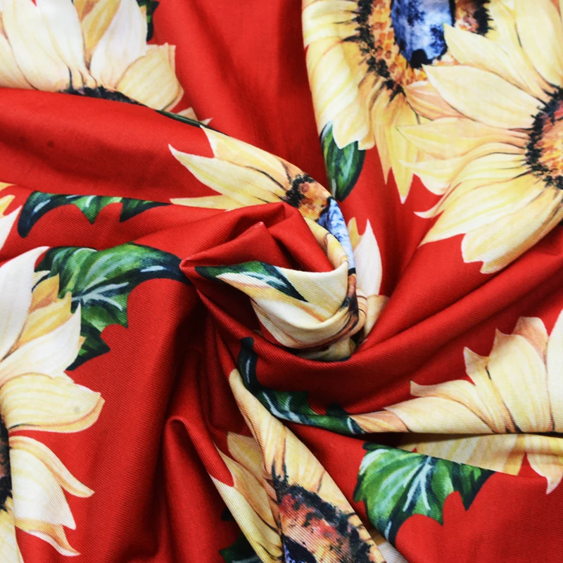 
Printing Gauze crinkle 100% rayon fabric faux linen fabrics for dress 