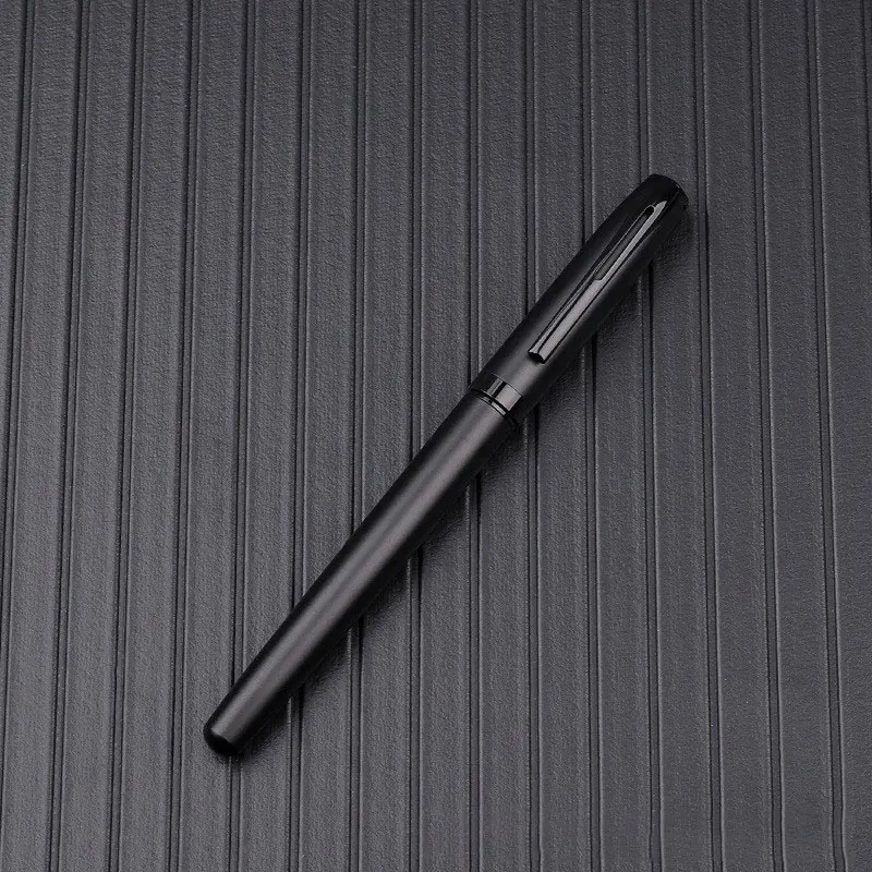 7 nibs bent skiwness  black metal fountain pen