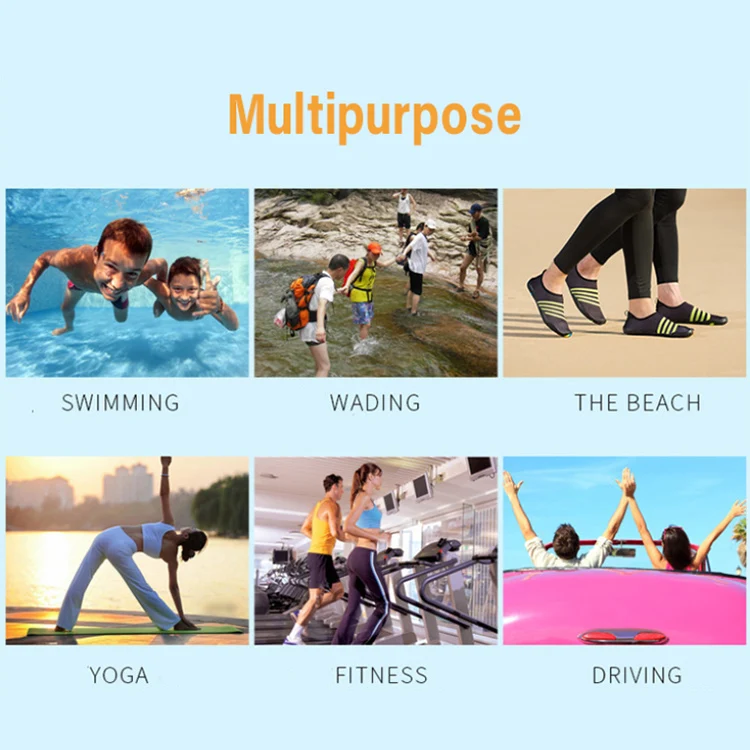 2024 NEW MSR MS1007 Summer Outdoor Unisex Quick Dry Rubber Beach Shoes Anti-Slip Barefoot Safety Swimming Diving Surfing