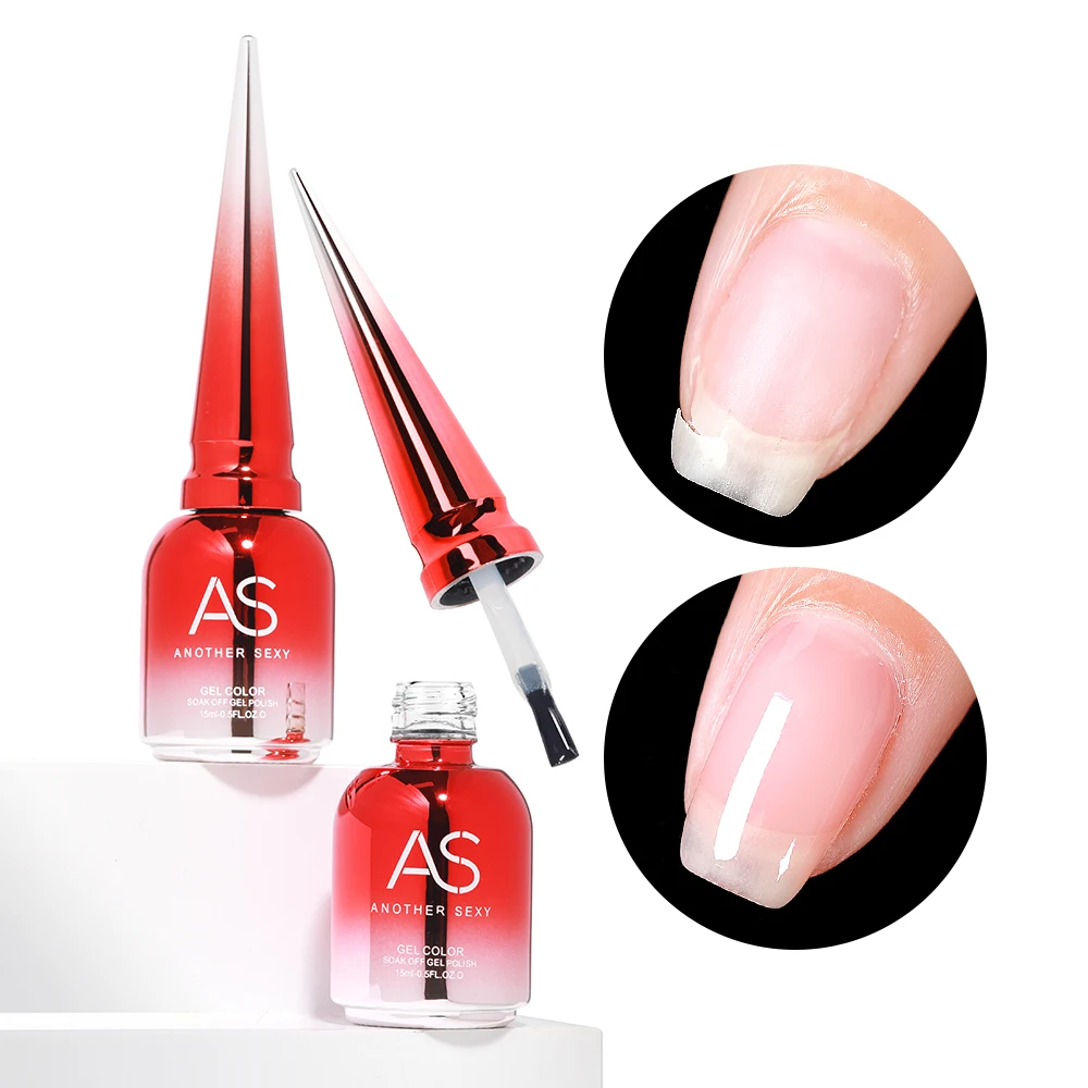 Private Label Fiber Rubber Base Gel for Broken Nail Repaired Fiberglass Clear Quick Build UV Construction Gel Soak Off Varnish