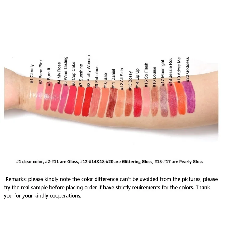 No Logo Private Label Customised Clear Glitter Lipgloss Make Your Own Lable Vegan Custom Lip Gloss Vendor