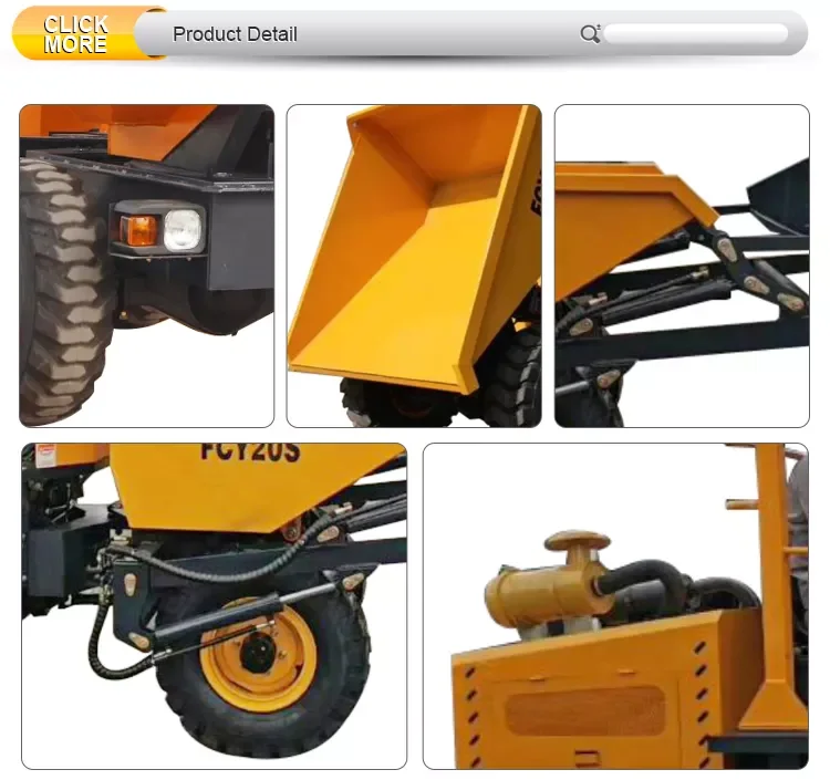 Mini dumper 1ton 2 ton 3ton underground wheel dumper truck for Africa