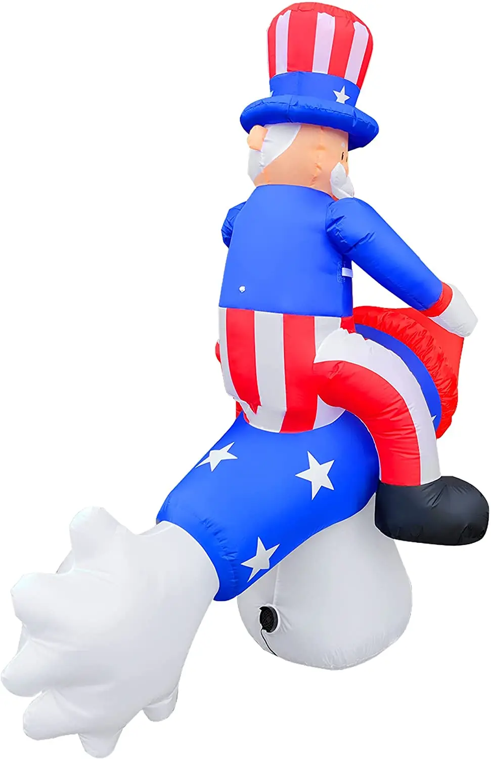 6 Ft  Uncle Sam on Rocket Lawn Yard Garden Home Outdoor Indoor Independence Day/Flag Day Patriotic Inflatable Decorations