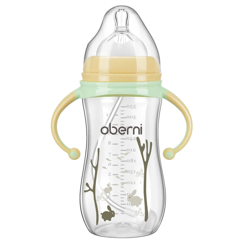 Event Wholesale Anti-Drop And Anti-Flatulence With Cow Baby Silicone Feeding Bottle