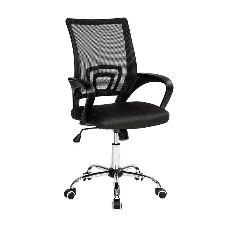 Factory direct supply 48x42x90-100cm electroplated metal feet office chair