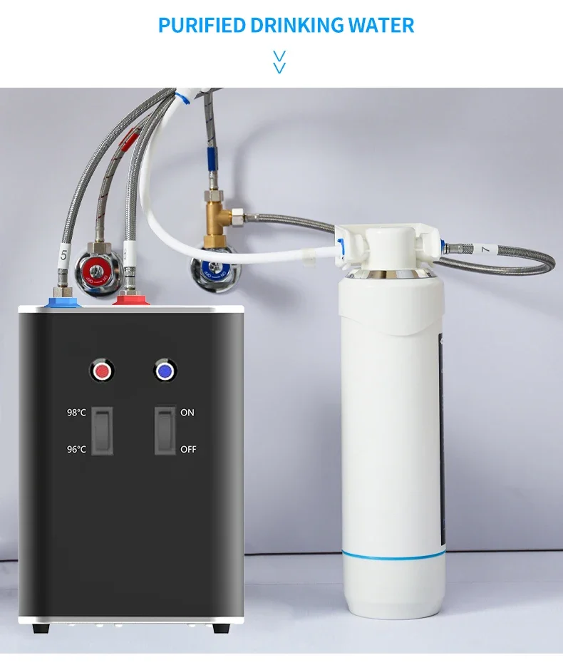 2.4L under counter touch panel electric boiling water dispenser under sink water boiler