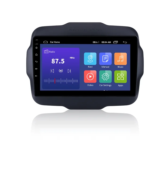 For Jeep Renegade 2016 Android 11.0 Touchscreen Multimedia Player with WIFI GPS Navigation with Steering Wheel control