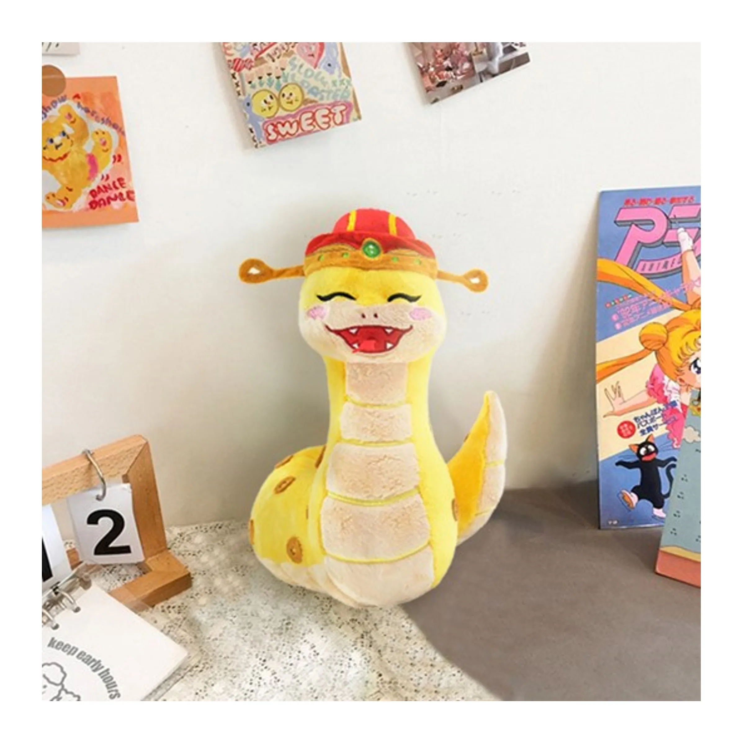 Customize high quality plush snake toy snake plush mascot toys gift company custom snake stuffed animal for friends