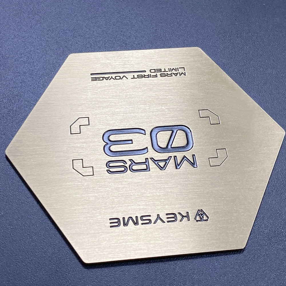 Custom Shaped Stainless Steel Label Custom Engraved Nameplate Metal Plate Logo