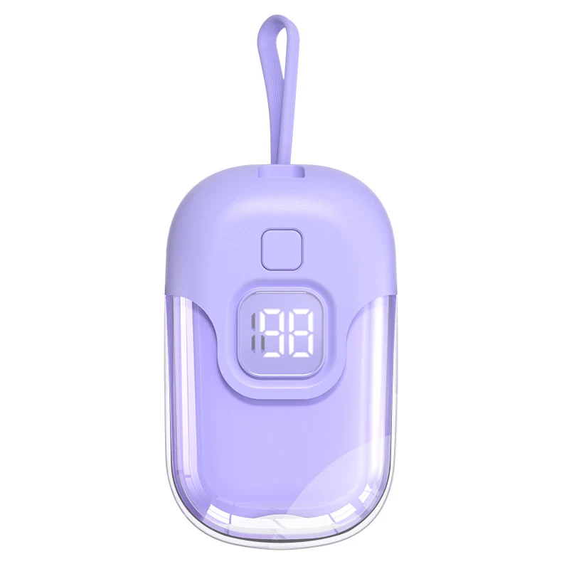 OEM New Mini 10000mAh Power Bank With Built-In Cable Portable Mobile Power Station Promotional Gift