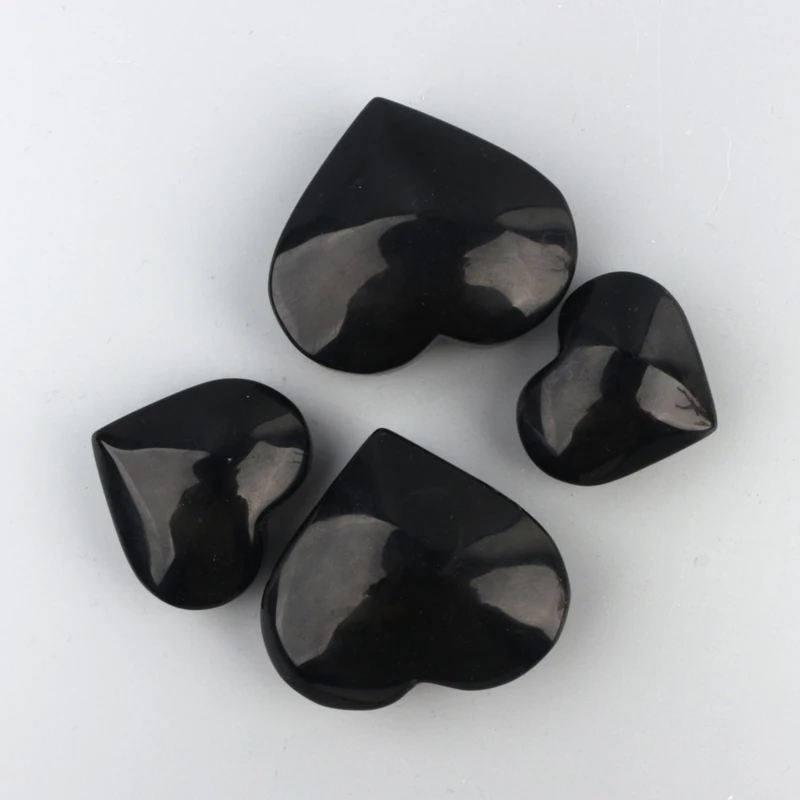 Wholesale Natural Gemstone Hand Craved Crystal Heart Palm Stone For Healing