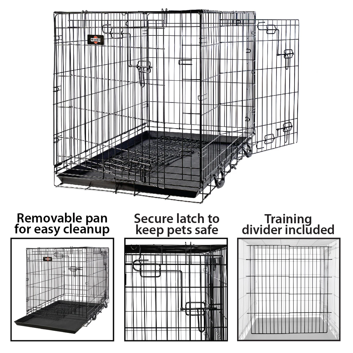 Multifunctional Custom Size Collapsible Iron Metal Dog Rabbits Cages Foldable Crate Dog Kennel Pet House Crate