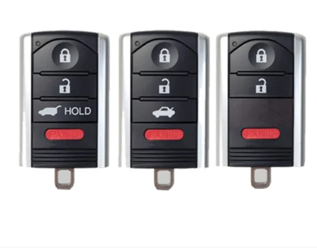 For Acura ILX RDX ZDX TL 2009-2015 Car Auto  3 / 4 Button Smart Remote Key Case Fob Shell With Blade