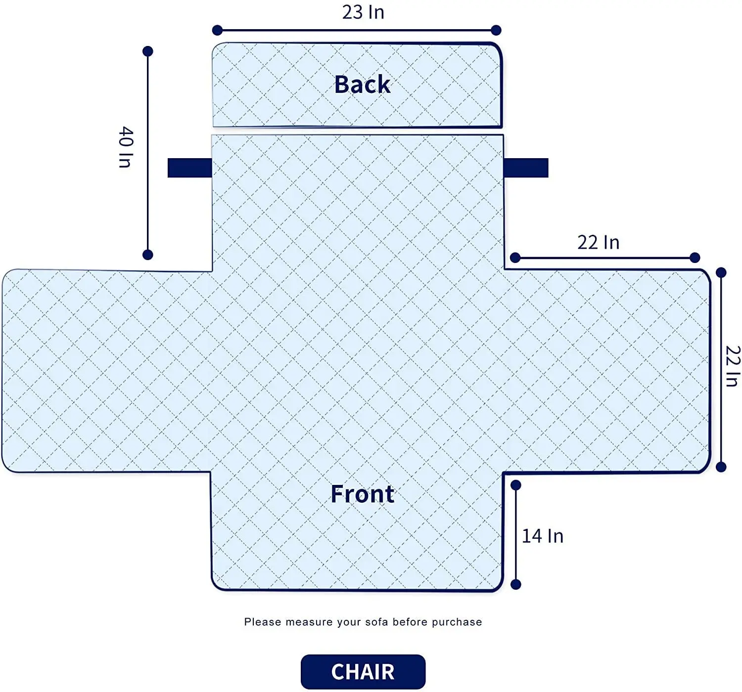 Furniture Protector Waterproof armchair sofa cover  with Elastic Straps