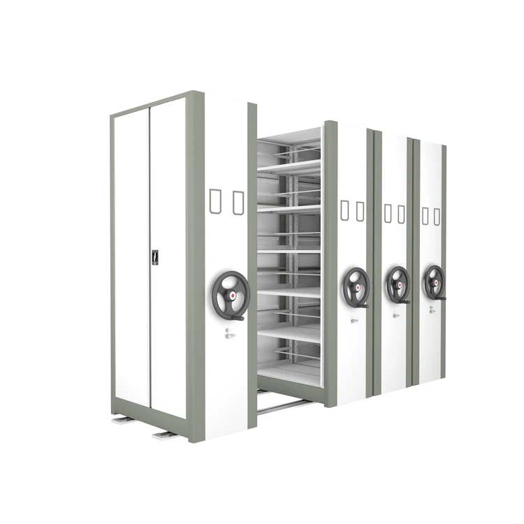 Механическая двухсторонняя Мобильная система стеллажей для библиотеки