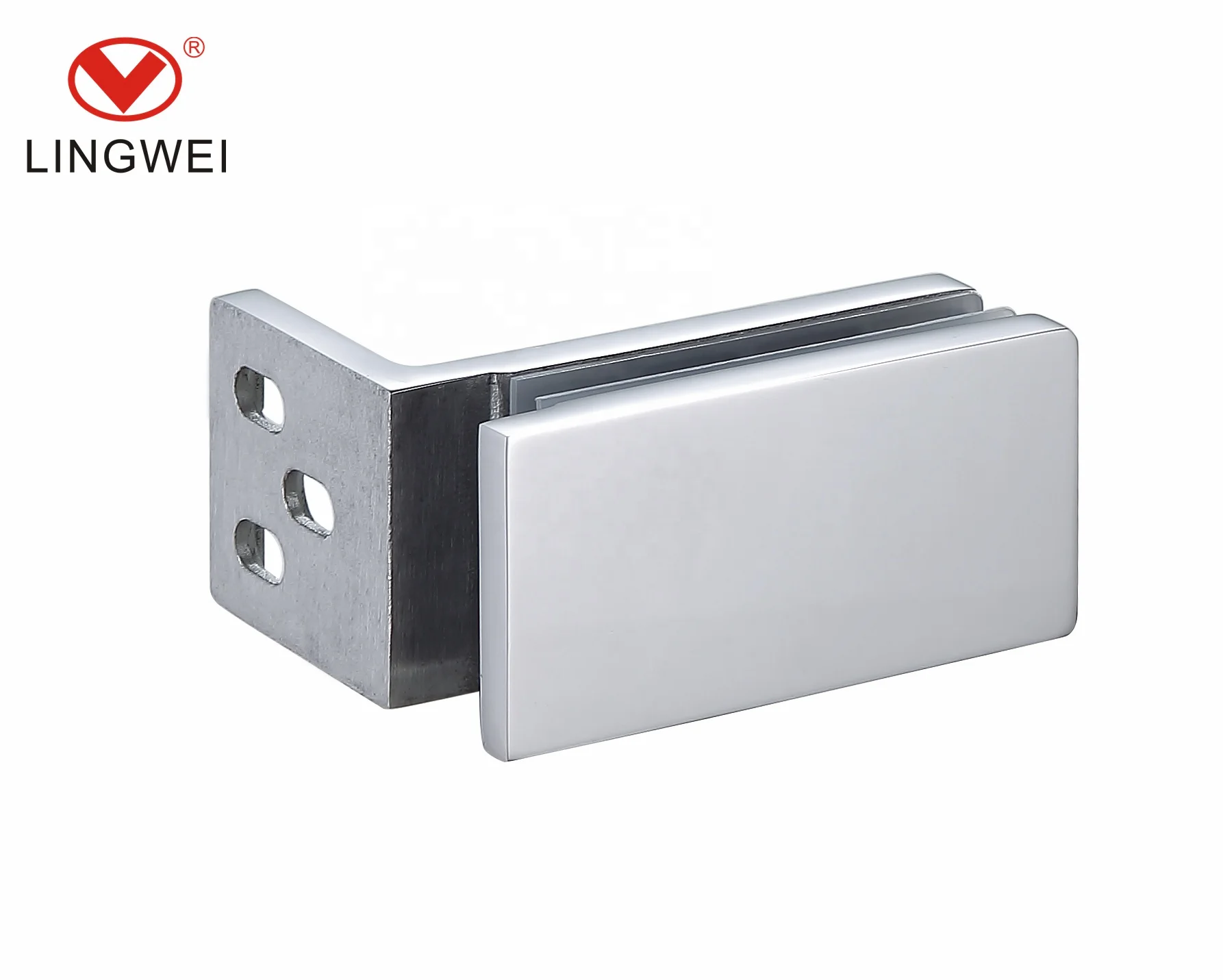 2024 Modern Frameless Hardware Patch Accessories for Shower Glass Door Stainless Steel Door Hinges