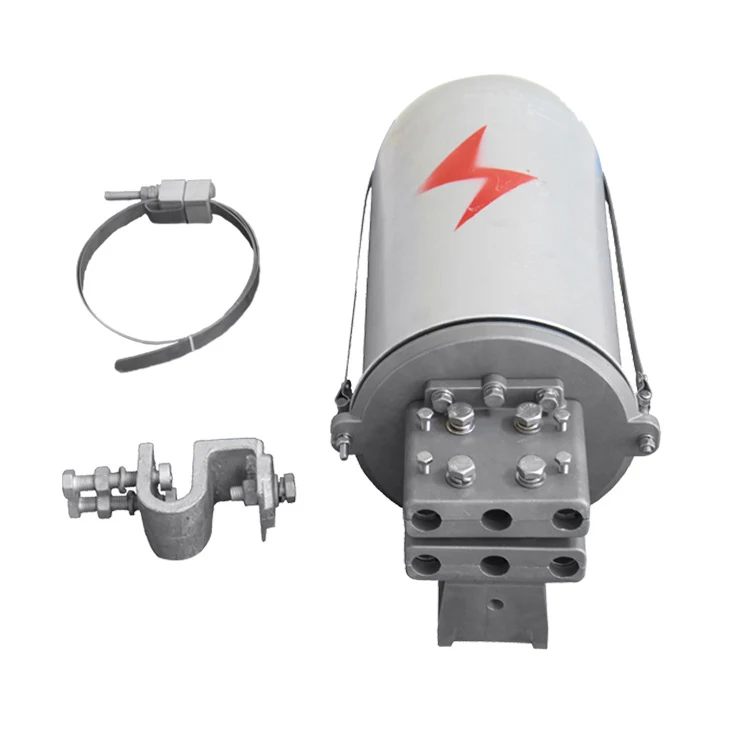 Fiber optic joint box 24/48/96/144 core dome type metal splice closure ADSS/OPGW optical cable power fittings