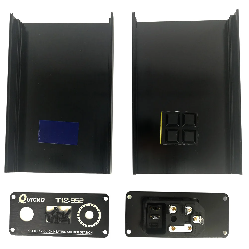 Injected mold table box enclosure case aluminum alloy shell for Digital soldering station DIY kits for OLED 952 station